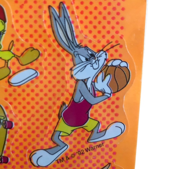 1992 Vintage Post-it Removable Sports Stickers Warner Bros Looney Tunes SEALED - Picture 3 of 12